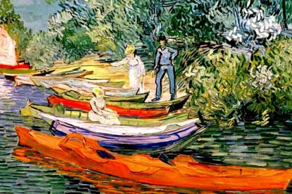 Am Ufer der Oise in Auvers – Van Gogh Vincent Van Gogh 85x75