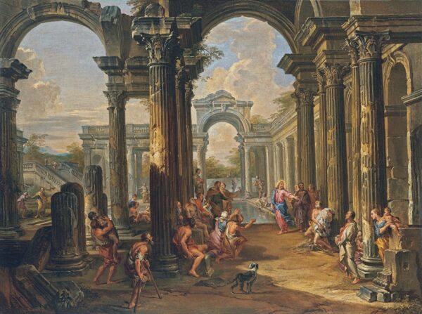 Der Bethesda-Pool, um 1724 – Giovanni Paolo Panini Giovanni Paolo Panini