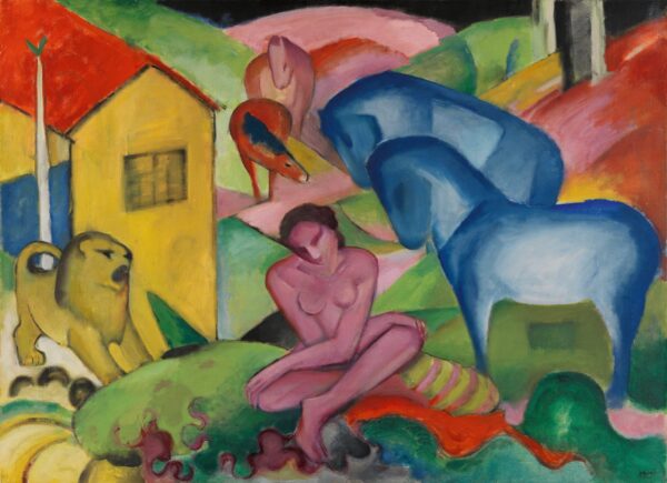 Der Traum – Franz Marc Franz Marc 105x70