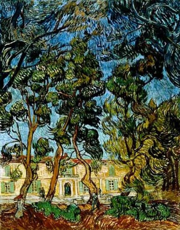 Bäume im Garten des Saint-Paul-Krankenhauses – Van Gogh Vincent Van Gogh 70x85