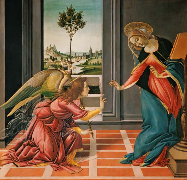 Botticellis Verkündigung c.1489 – Sandro Botticelli Sandro Botticelli 70x70