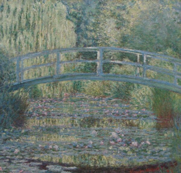 Der Teich mit den Seerosen, grüne Harmonie – Claude Monet „Die Seerosen“ von Claude Monet 70x70