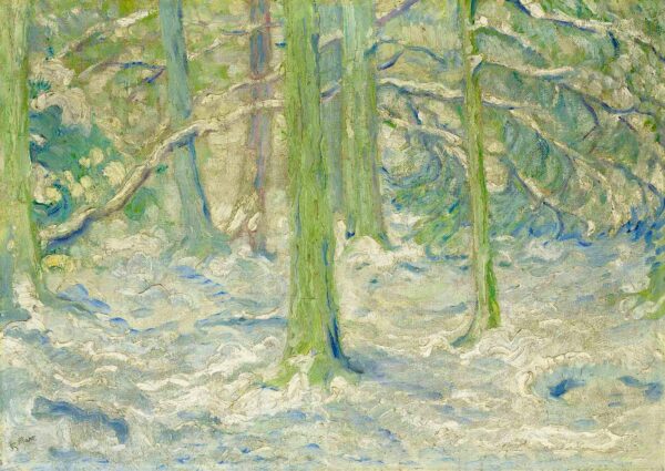 Schneebedeckter Wald – Franz Marc Franz Marc 105x70