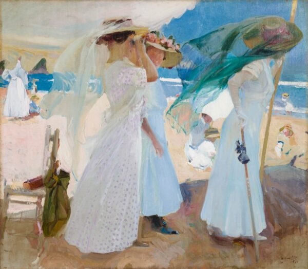 Unter dem Vordach, Zarauz – Sorolla Joaquín Sorolla