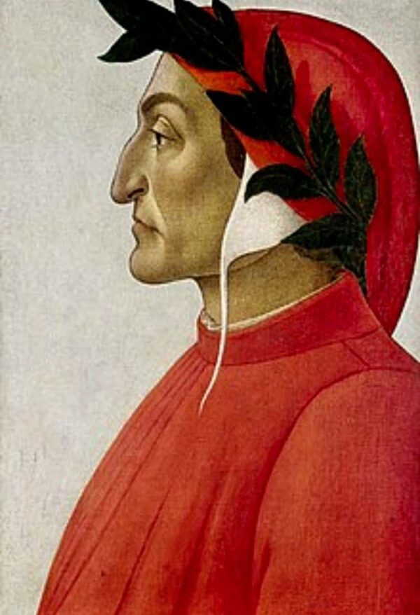 Porträt von Dante (Öl auf Leinwand) – Sandro Botticelli Sandro Botticelli 70x105