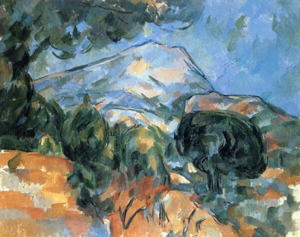 Montagne Sainte-Victoire über der Straße von Tholonet – Paul Cézanne Paul Cézanne 85x75