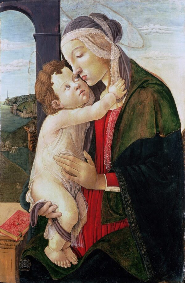 Die Jungfrau mit dem Kind, 15. Jahrhundert – Sandro Botticelli Sandro Botticelli 70x105