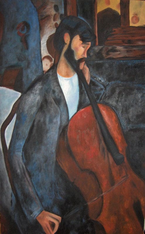 Der Cellist – Amedeo Modigliani Amedeo Modigliani 70x105