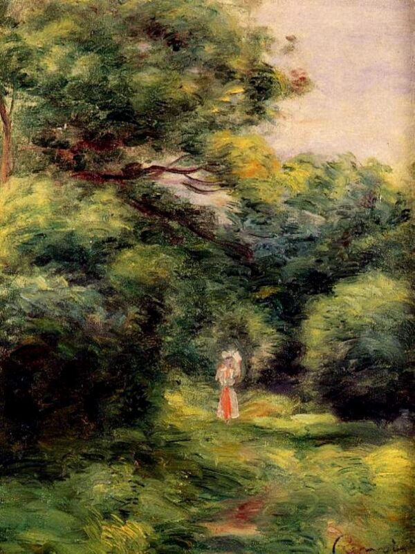 Spaziergang im Wald, Frau mit einem Kind im Arm – Pierre-Auguste Renoir Pierre-Auguste Renoir 70x85