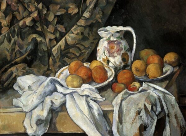 Stilleben mit Draperie – Paul Cézanne Paul Cézanne 105x70