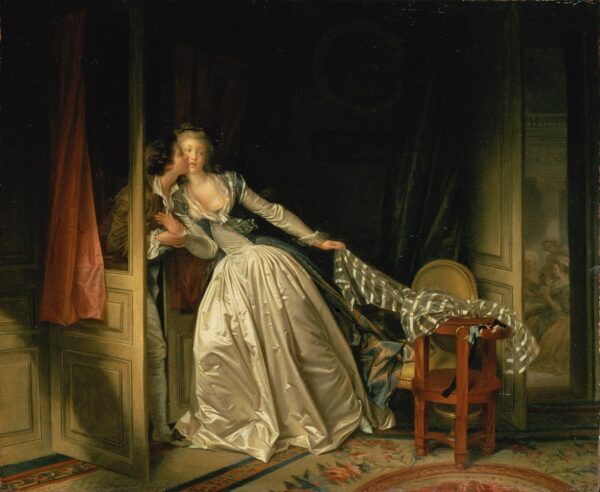 Der gestohlene Kuss – Jean-Honoré Fragonard Jean-Honoré Fragonard 85x75