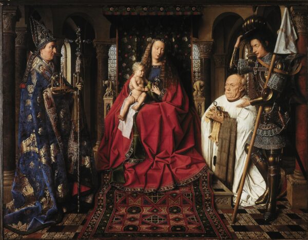 Die Jungfrau mit dem Kind und dem Kanoniker van der Paele – Jan van Eyck Jan Van Eyck 85x75