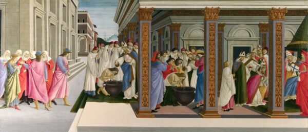 Drei Wunder des heiligen Zenobius – Sandro Botticelli Sandro Botticelli 160x70