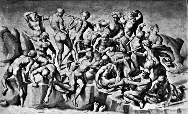 Die Schlacht von Cascina – Michelangelo Michelangelo 105x70