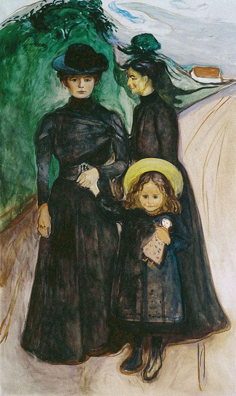 Die Familie unterwegs – Edvard Munch Edvard Munch 70x120