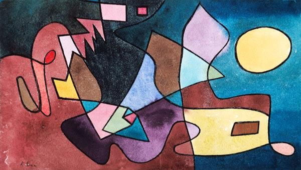 Dramatische Landschaft – Paul Klee Paul Klee 120x70