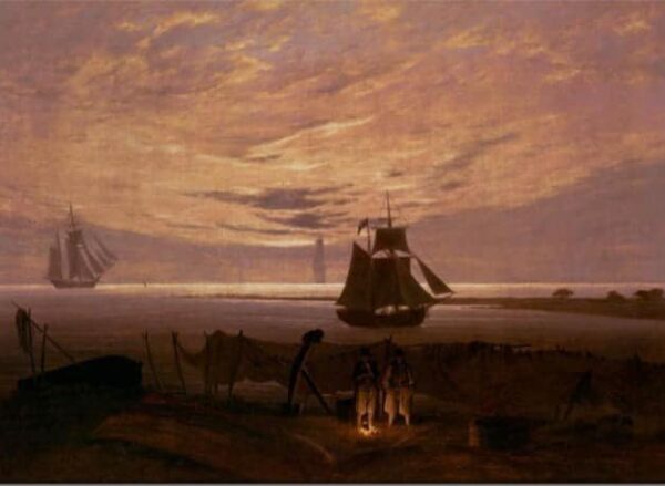 Abend an der Ostsee – Caspar David Friedrich Caspar David Friedrich 105x70