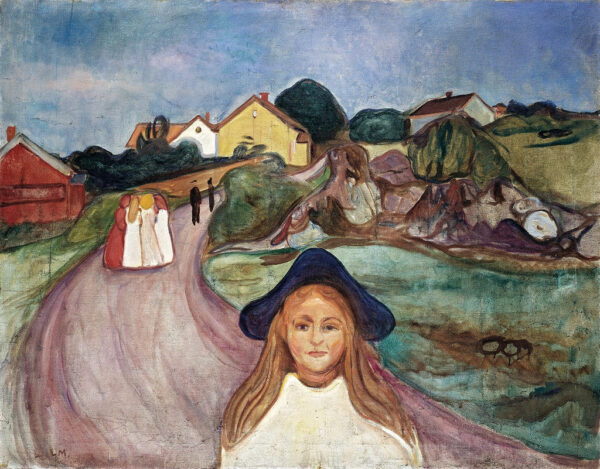 Straße in Asgardstrand – Edvard Munch Edvard Munch 85x75