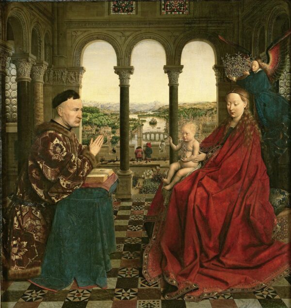 Die Jungfrau mit dem Kanzler Rolin – Jan van Eyck Jan Van Eyck 70x70