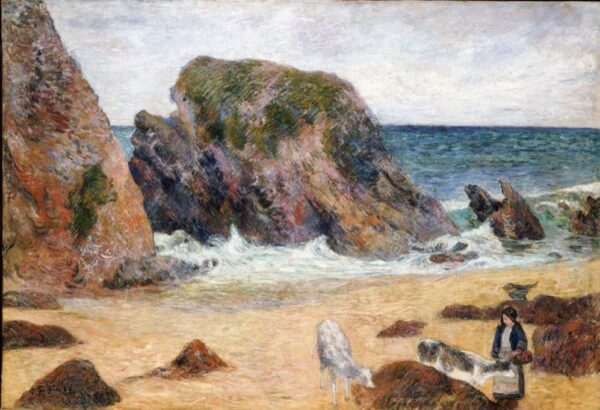 Kühe am Meer – Paul Gauguin Paul Gauguin 105x70