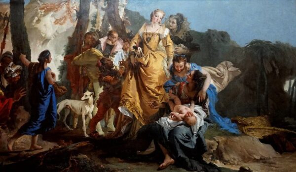 Die Entdeckung des Kindes Moses – Giovanni Battista Tiepolo 120x70