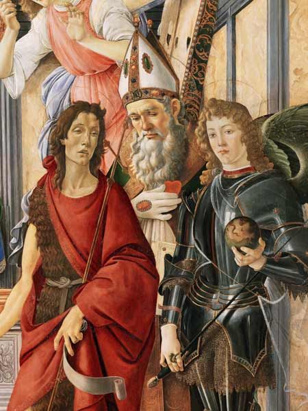 S. Botticelli, Johannes, Ignatius, Mich – Sandro Botticelli Sandro Botticelli 70x85