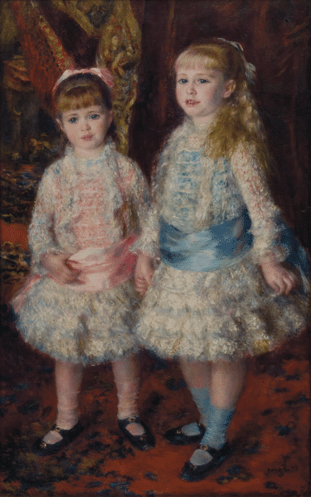 Rose und Blau oder Die Mädchen von Cahen d’Anvers – Pierre-Auguste Renoir Pierre-Auguste Renoir 70x105