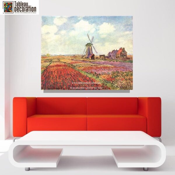 Tulpenfelder in Holland – Gemälde von Monet Claude Monet 85x75 2