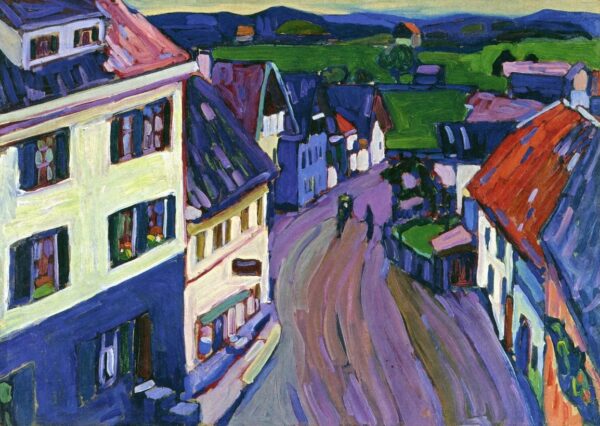 Blick aus dem Fenster des Griesbrau – Wassily Kandinsky Wassily Kandinsky 105x70