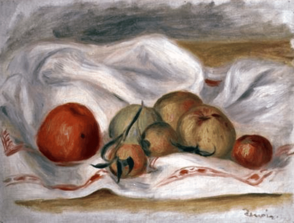 Stillleben mit Äpfeln – Pierre-Auguste Renoir Pierre-Auguste Renoir 85x75