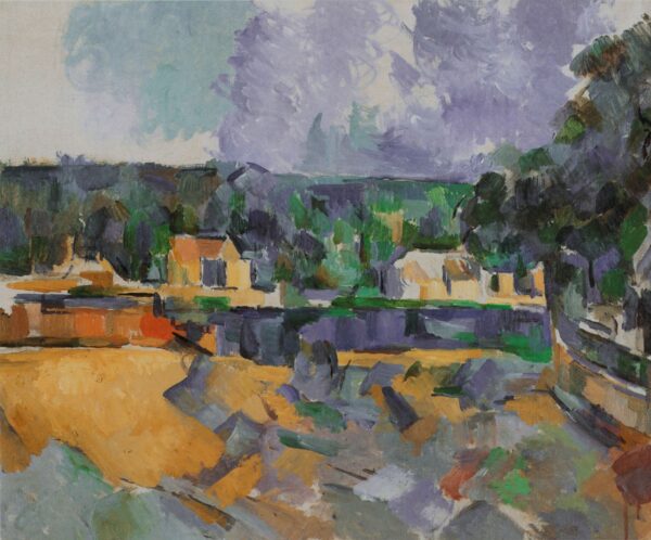 Ufer des Flusses – Paul Cézanne Paul Cézanne 85x75