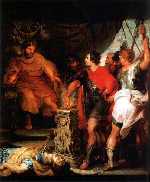 Mucius Scaevola vor Lars Porsenna – Peter Paul Rubens Peter Paul Rubens 70x85