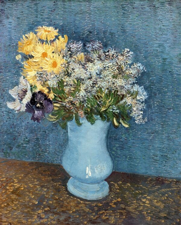 Vasen mit Blumen – Van Gogh Vincent Van Gogh 70x85