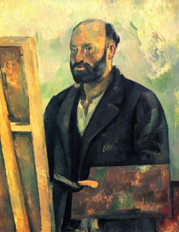 Selbstporträt mit Palette – Paul Cézanne Paul Cézanne 70x85