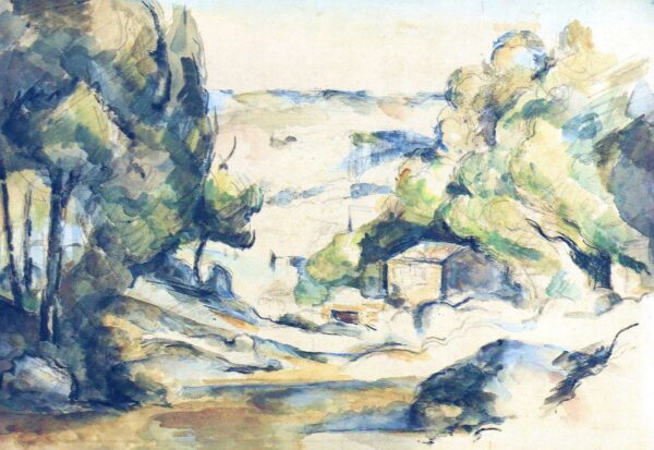 Landschaft in der Provence – Paul Cézanne Paul Cézanne 105x70