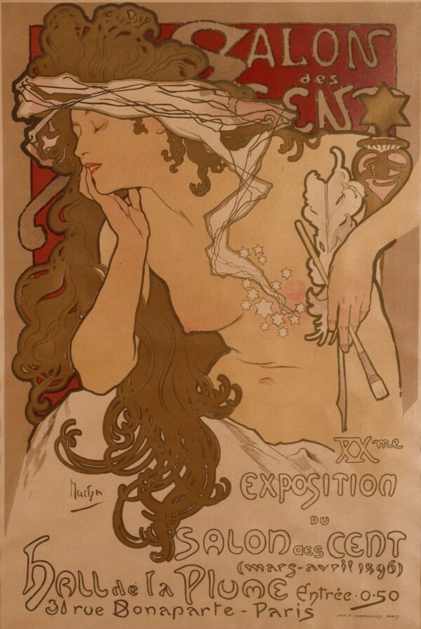 Plakat Salon der Hundert – Mucha Alfons Mucha 70x105