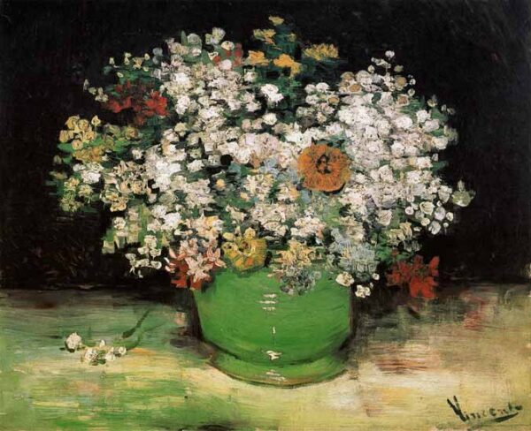 Vase mit Feldblumen – Van Gogh Vincent Van Gogh 70x85