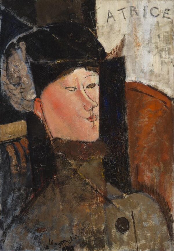 Porträt von Béatrice Hastings – Amadeo Modigliani 70x105