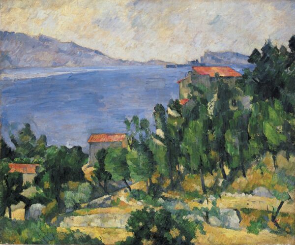 Blick auf den Mont Marseilleveyre und die Insel Maire, ca. 1882 – Paul Cézanne Paul Cézanne 85x75