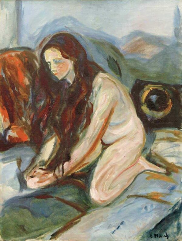 Nackt kniend – Edvard Munch Edvard Munch 70x85