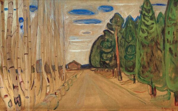 Landschaft mit einer Straße – Edvard Munch Edvard Munch 105x70