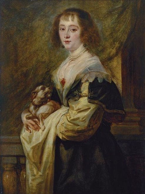 Porträt einer Dame mit einem kleinen Hund – Peter Paul Rubens Peter Paul Rubens 70x85