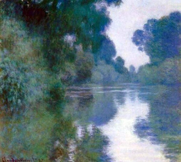 Bras de Seine in der Nähe von Giverny – Claude Monet Claude Monet 70x70