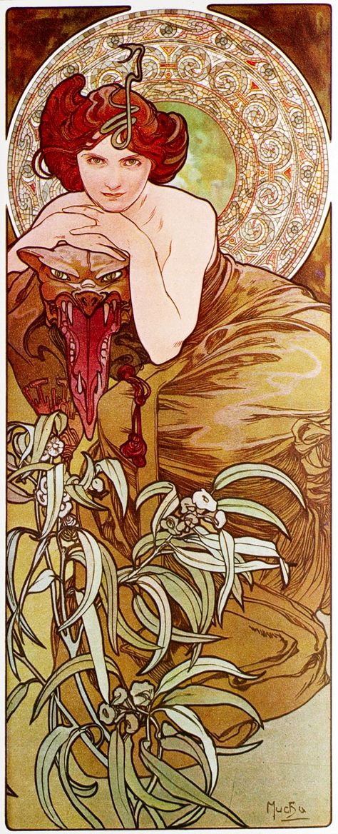 Edelsteine: Smaragd – Mucha Alfons Mucha 70x160