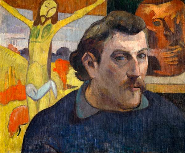 Selbstporträt mit dem gelben Christus – Paul Gauguin Paul Gauguin 85x75