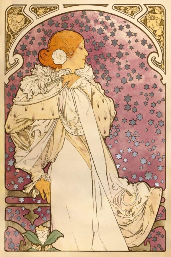 Die Dame mit den Kameliens – Mucha Alfons Mucha 70x105