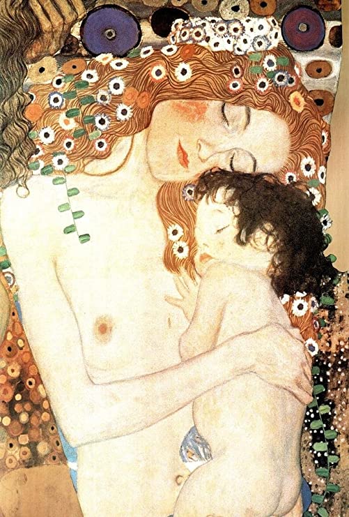 Mutter und Kind – Gustav Klimt Beliebte Bilder 70x105