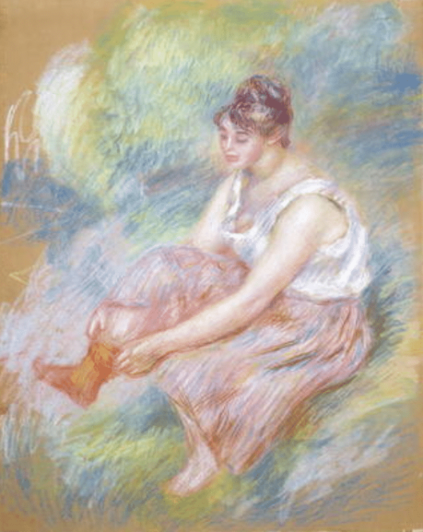 Nach dem Bad, um 1890 – Pierre-Auguste Renoir Pierre-Auguste Renoir 70x85