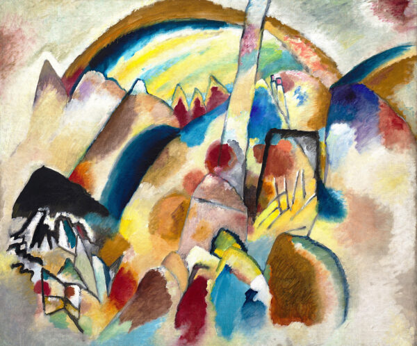 Landschaft mit 2 roten Flecken – Wassily Kandinsky Wassily Kandinsky 85x75