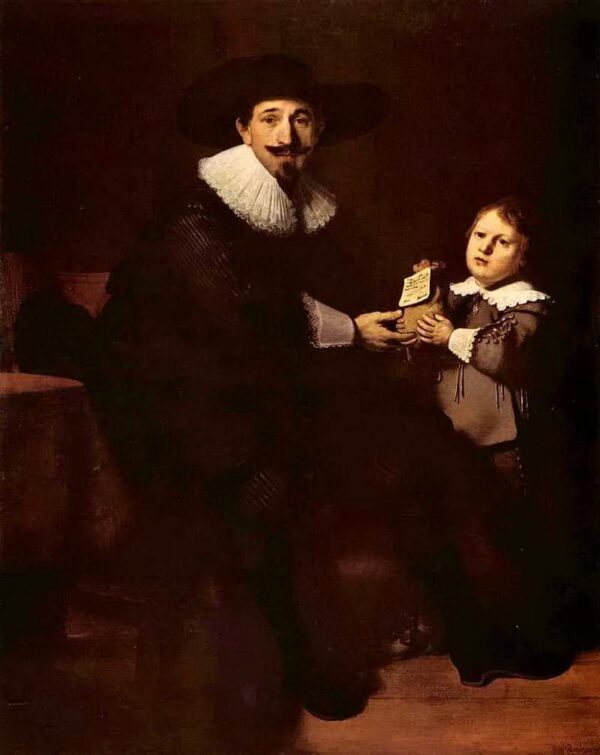 Jean Pellicorne und sein Sohn Caspar – Rembrandt van Rijn Rembrandt van Rijn 70x85